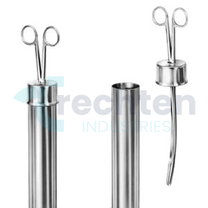 Dressing Forceps in jar, with cap